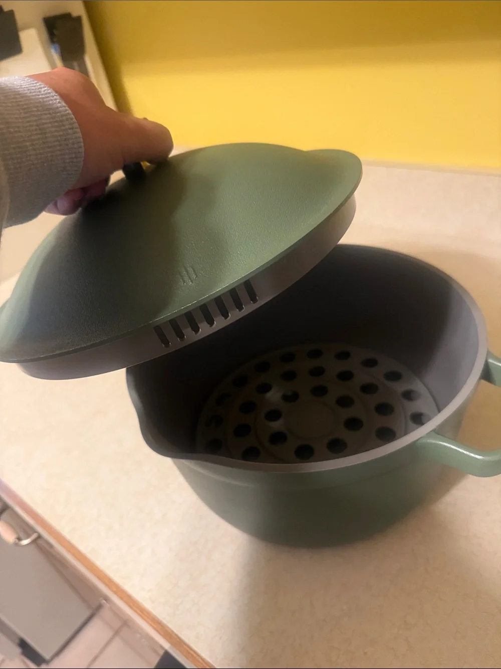 Our Place Matte Forest Green Covered Dutch Oven